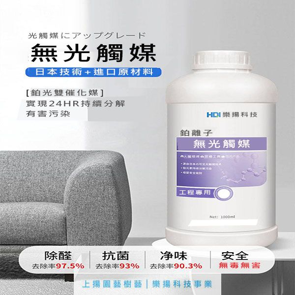 日本無光觸媒甲醛清除劑│鉑離子