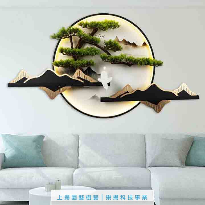 壁掛高仿真3D造型樹木