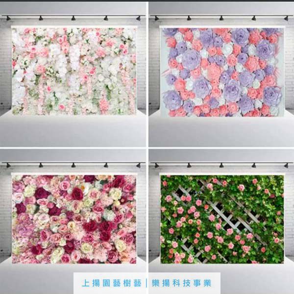 歐式花卉造景裝飾牆