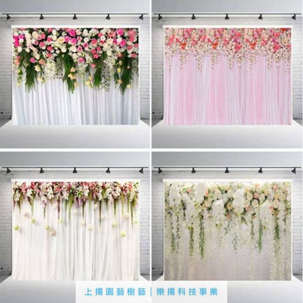 歐式花卉造景裝飾牆